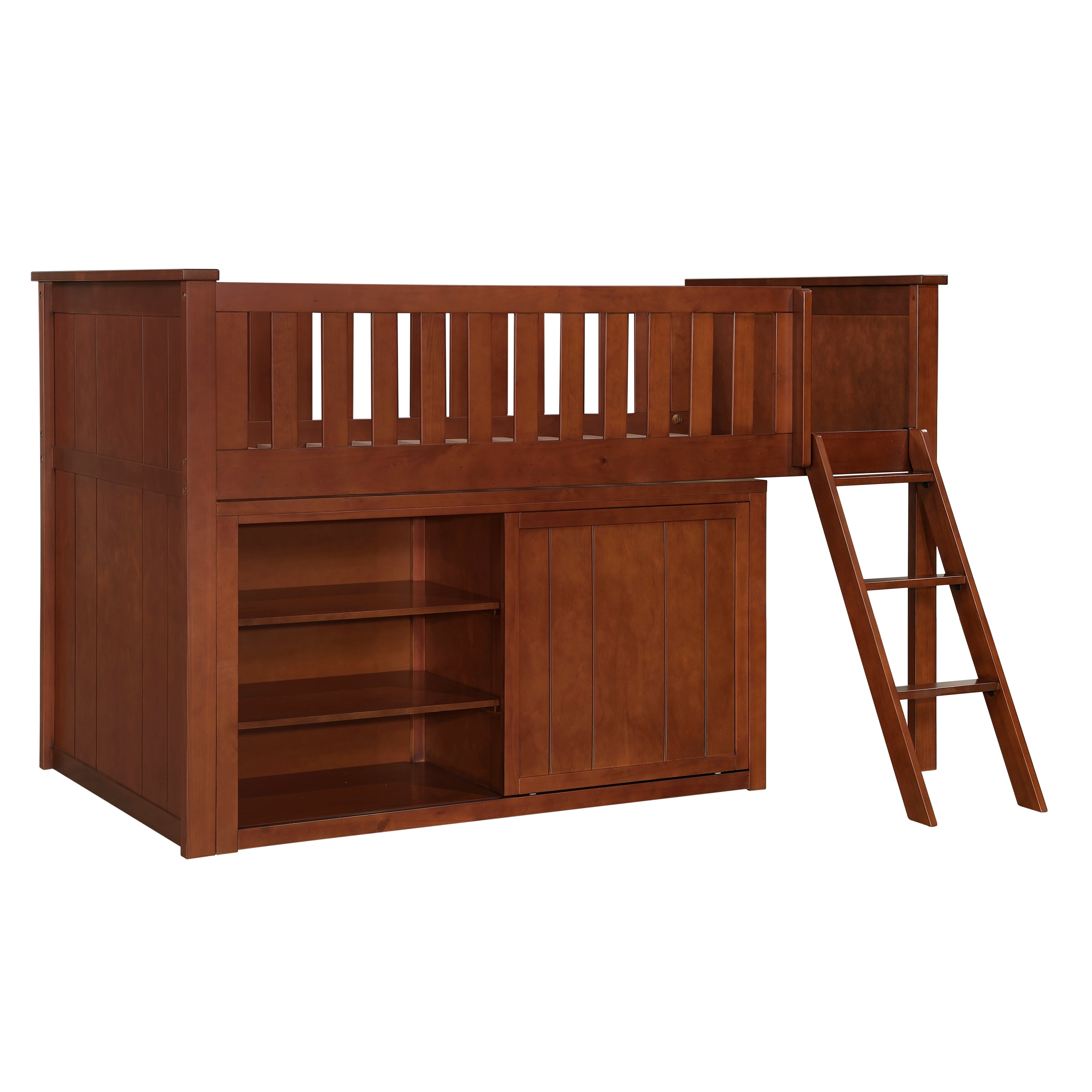 B2013LLDC-1*DR (4) Low Loft Bunk with Dresser - B2013LLDC-1*DR