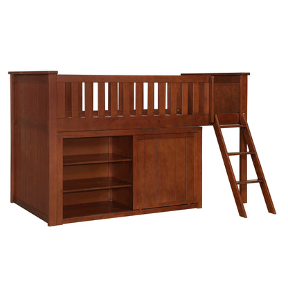 B2013LLDC-1*DR (4) Low Loft Bunk with Dresser - B2013LLDC-1*DR