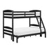 B2022BKTF-1 Twin/Full Bunk Bed - B2022BKTF-1