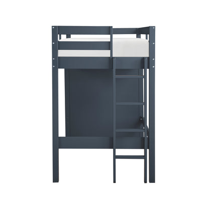 B2024BULTF-1* (6) Twin/Full Loft Bunk Bed with Chest and Hidden Desk - B2024BULTF-1*