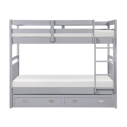 B2024GY-1* (3) Twin/Twin Bunk Bed - B2024GY-1*