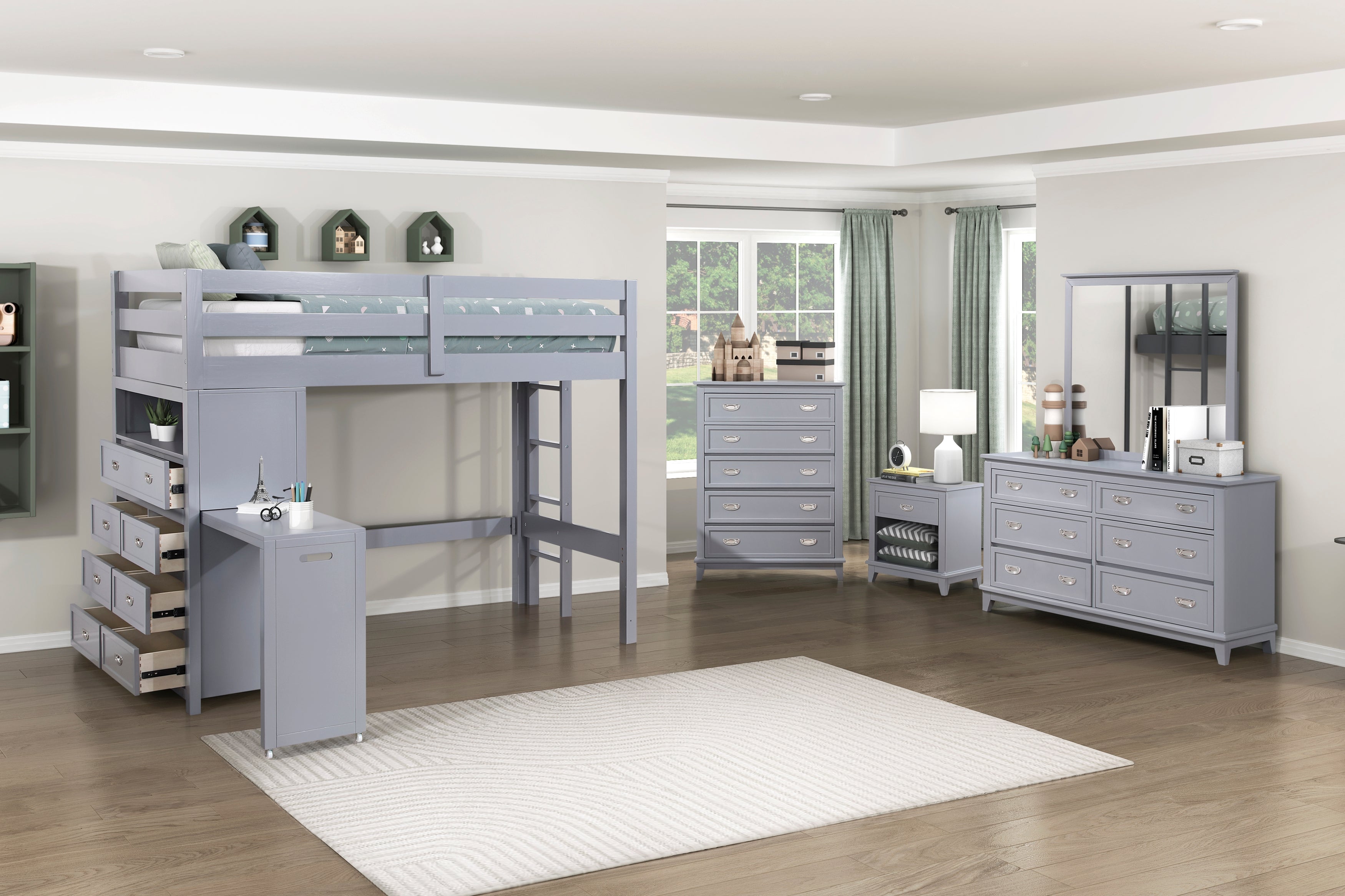 B2024GY-4 Night Stand - B2024GY-4