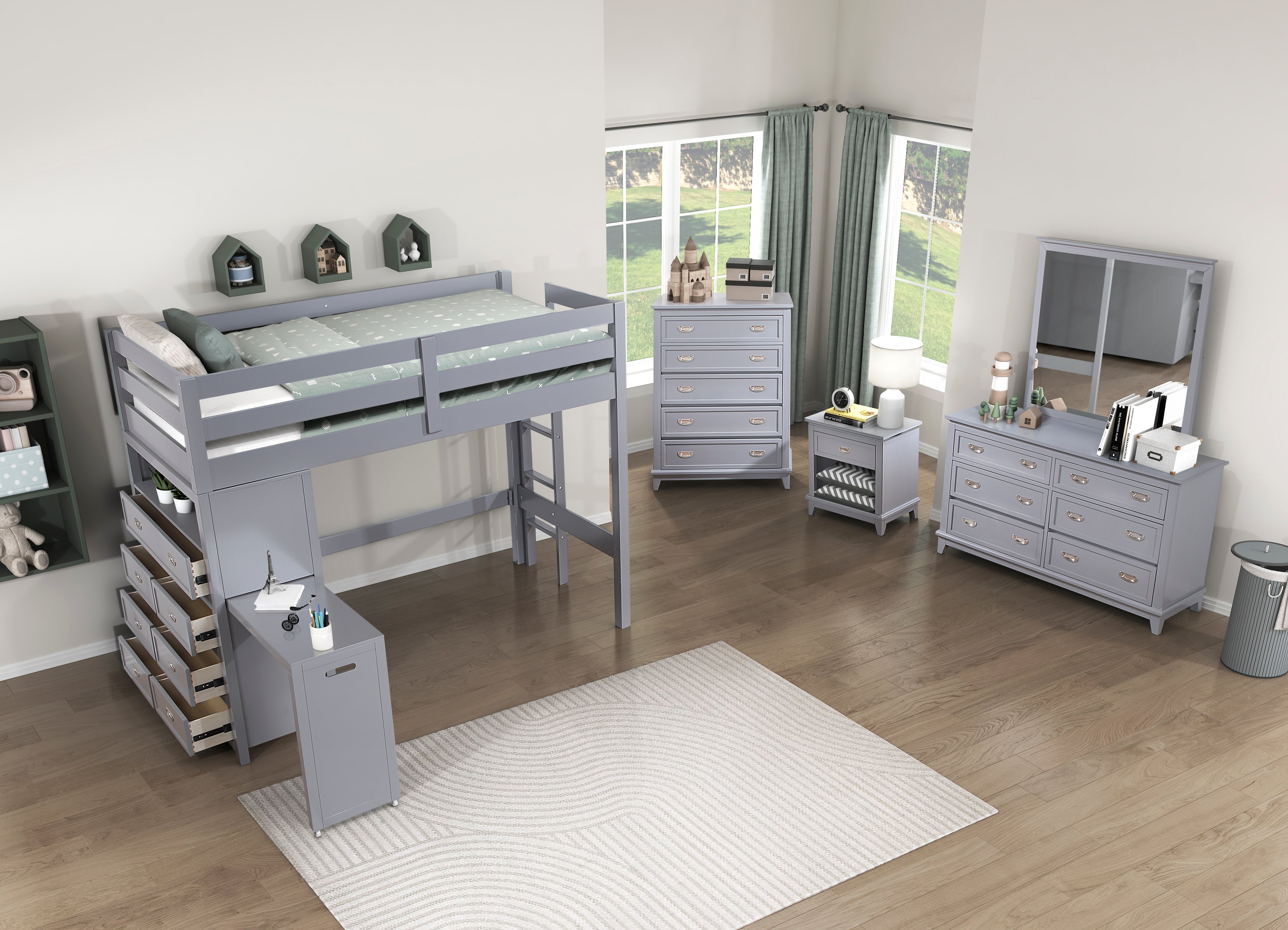 B2024GY-4 Night Stand - B2024GY-4