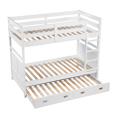 B2024WH-1* (3) Twin/Twin Bunk Bed - B2024WH-1*