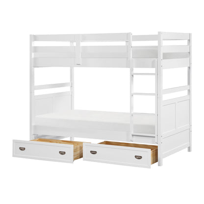 B2024WH-1* (3) Twin/Twin Bunk Bed - B2024WH-1*