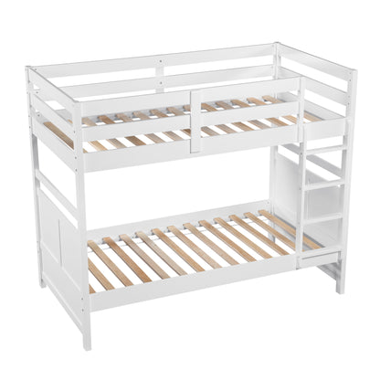 B2024WH-1* (3) Twin/Twin Bunk Bed - B2024WH-1*