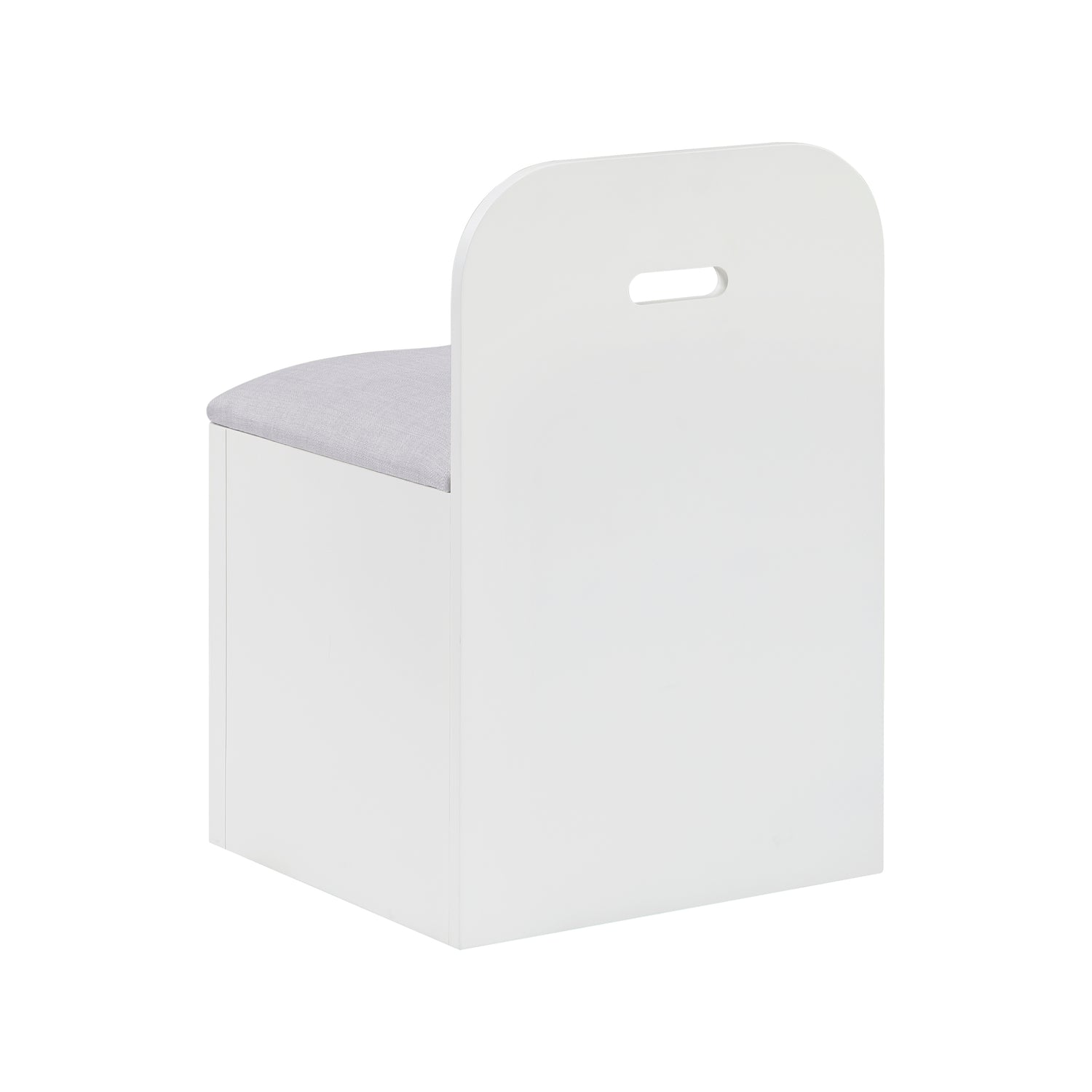 B2024WHBCF-1* (2) Full Bookcase Bed with Hidden Desk, Stool and Storage Bench - B2024WHBCF-1*