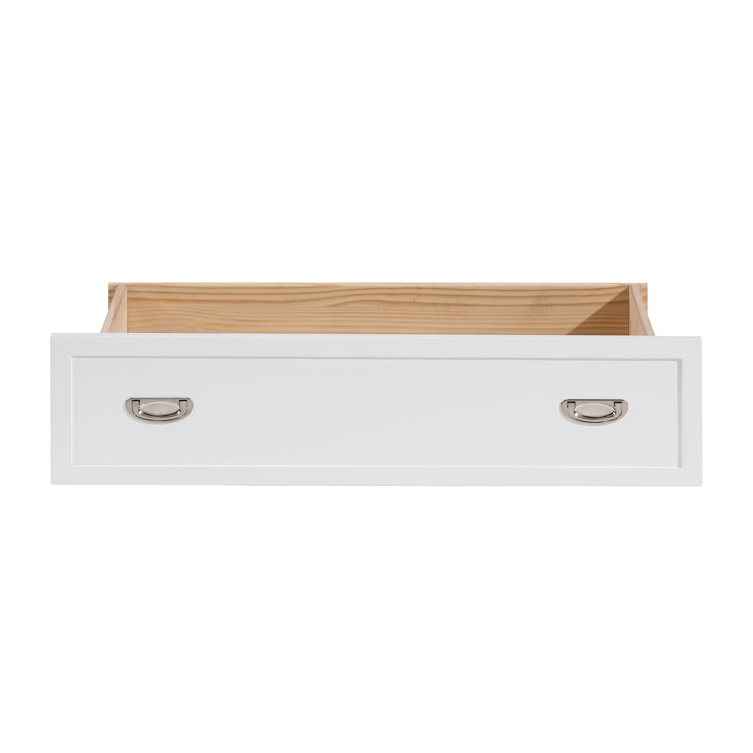 B2024WHBCF-1* (2) Full Bookcase Bed with Hidden Desk, Stool and Storage Bench - B2024WHBCF-1*