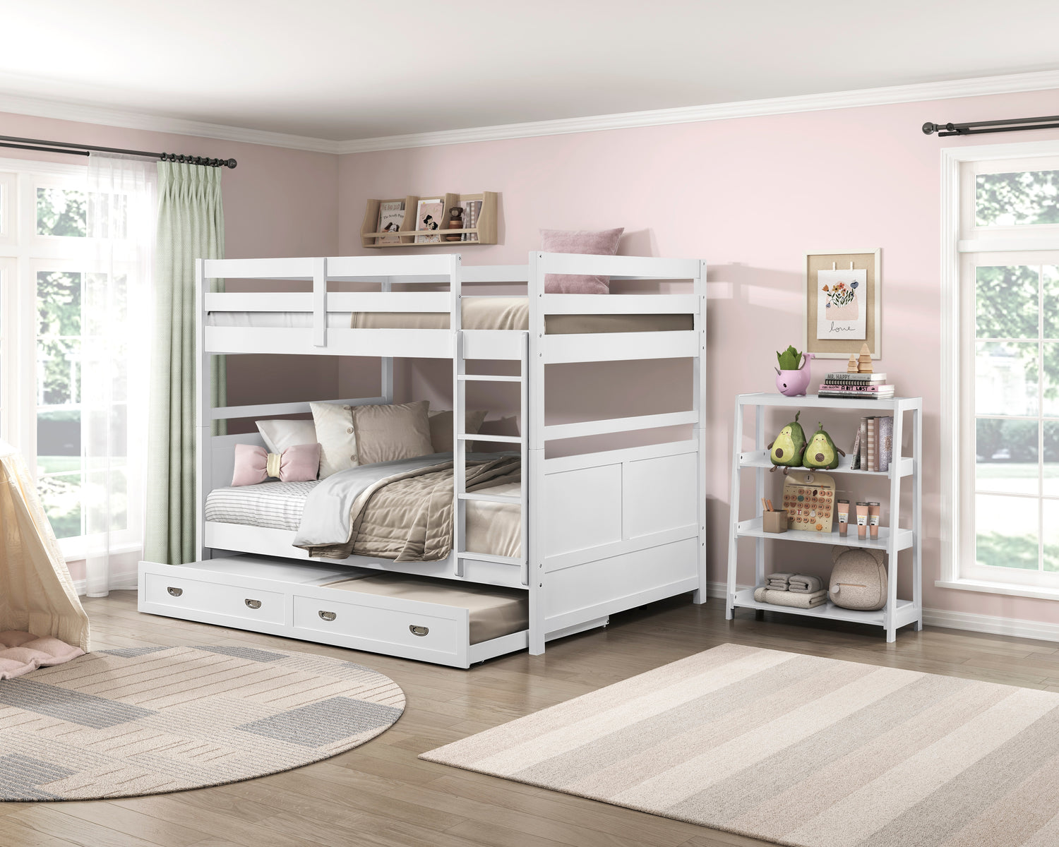 B2024WHFF-1* (3) Full/Full Bunk Bed - B2024WHFF-1*
