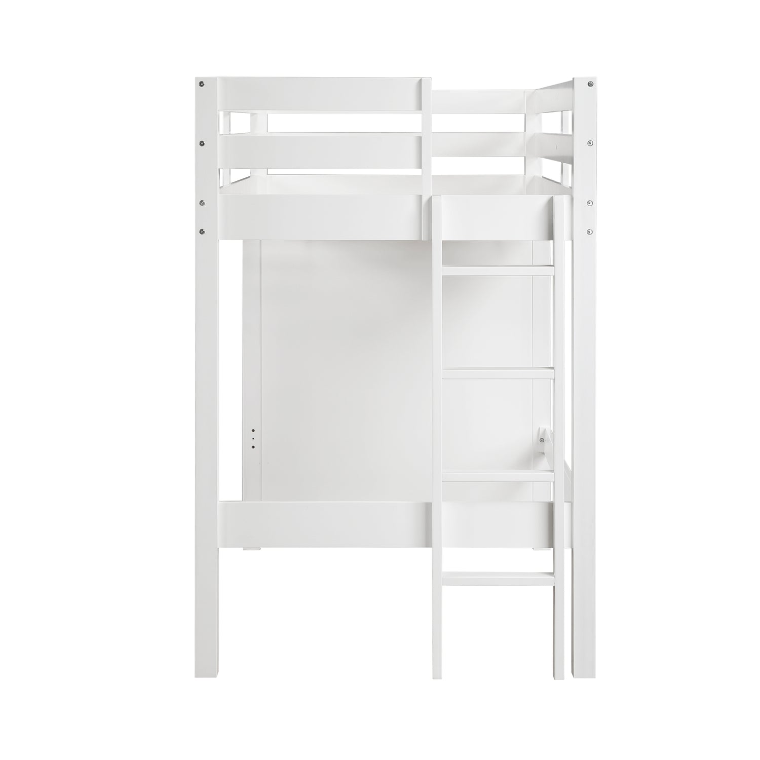 B2024WHLTF-1* (6) Twin/Full Loft Bunk Bed with Chest and Hidden Desk - B2024WHLTF-1*