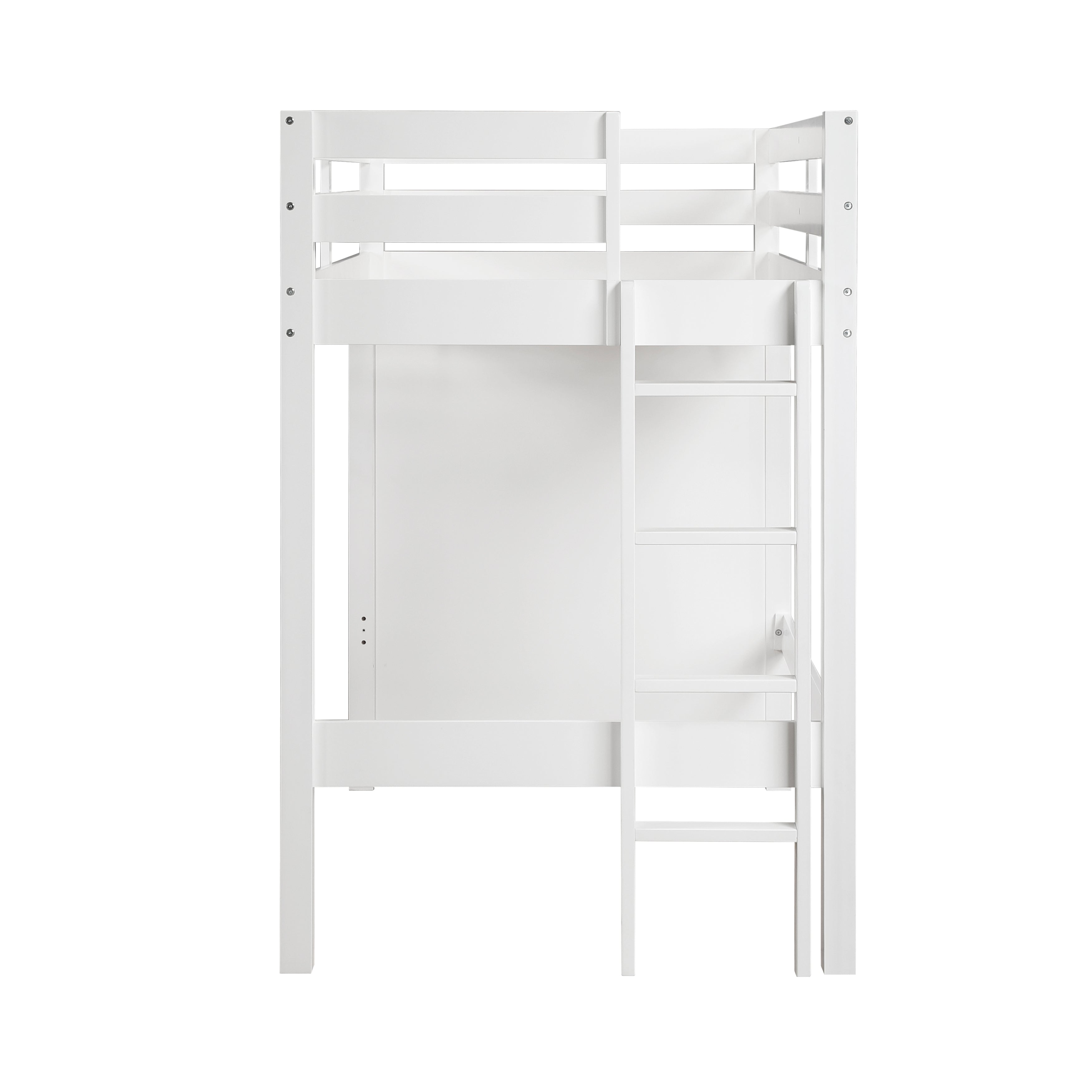 B2024WHLTF-1* (6) Twin/Full Loft Bunk Bed with Chest and Hidden Desk - B2024WHLTF-1*