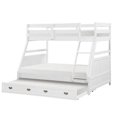 B2024WHTF-1* (3) Twin/Full Bunk Bed - B2024WHTF-1*