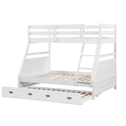 B2024WHTF-1* (3) Twin/Full Bunk Bed - B2024WHTF-1*