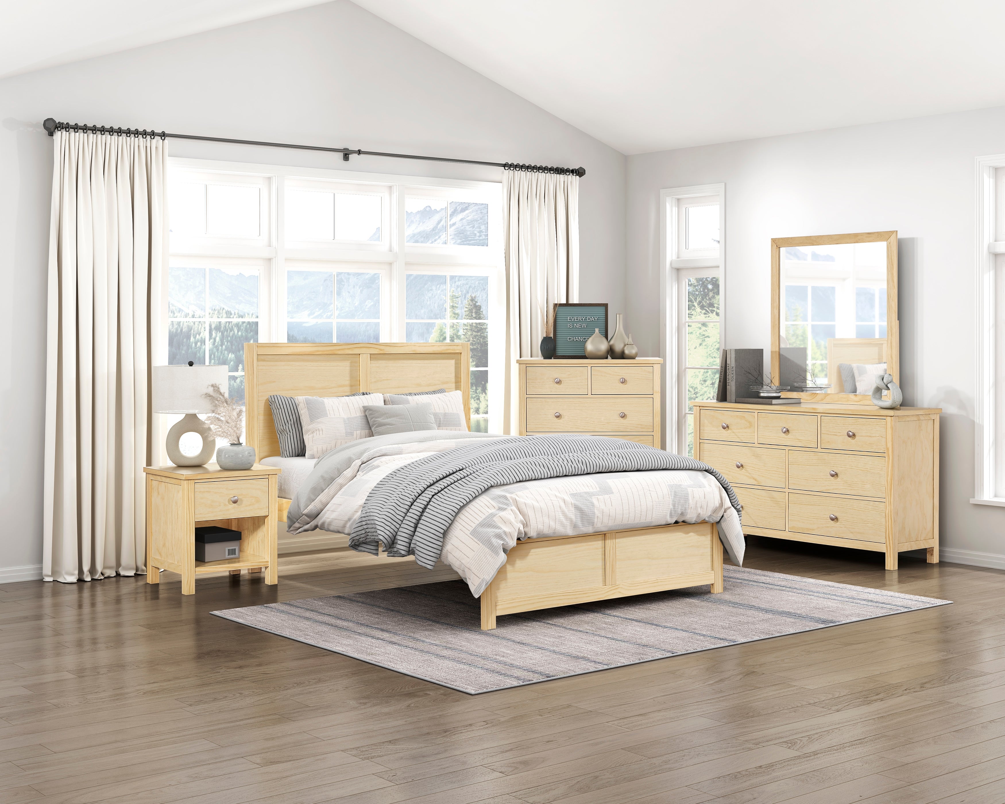 B2043F-1* (3) Full Platform Bed - B2043F-1*