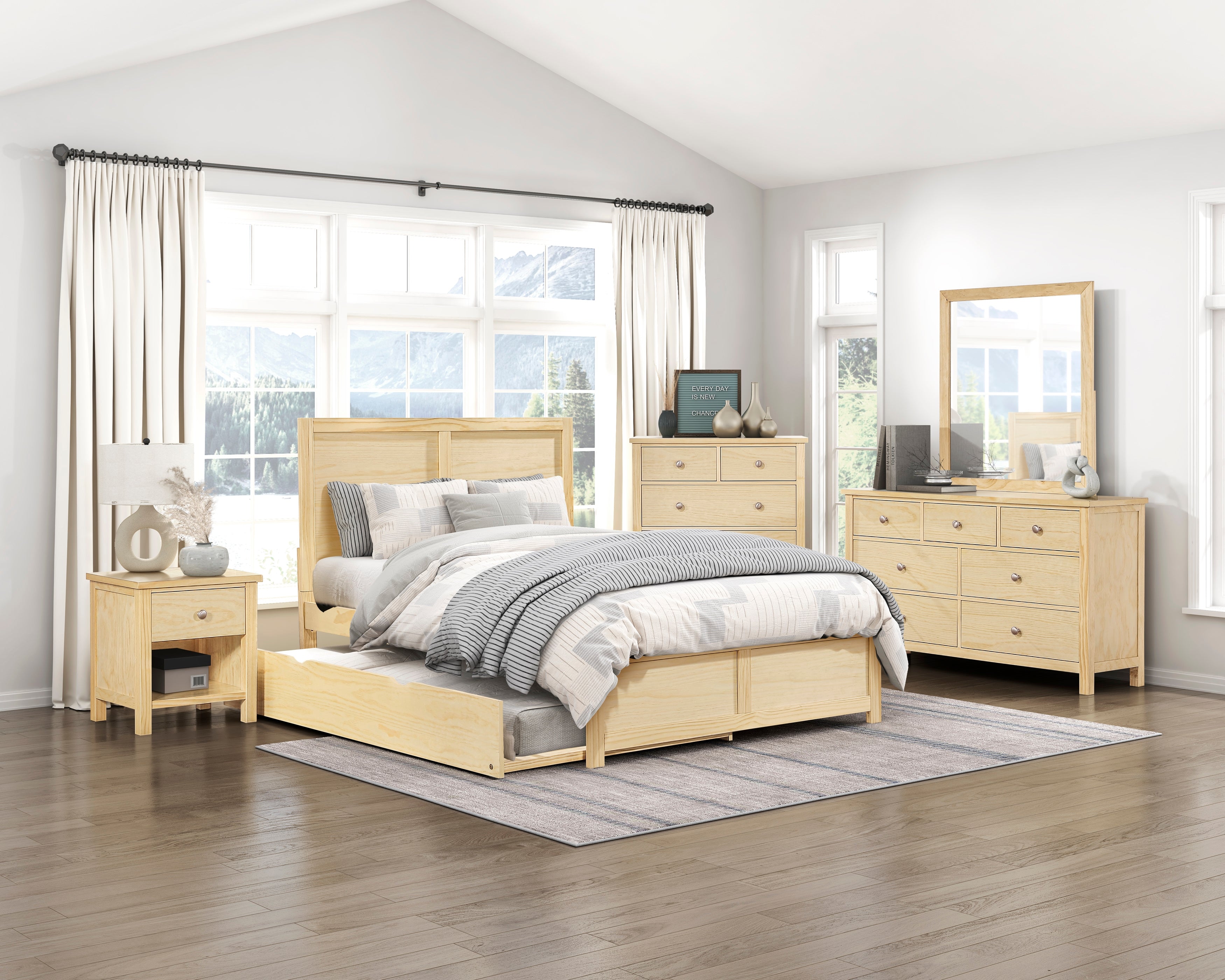 B2043F-1* (3) Full Platform Bed - B2043F-1*