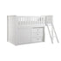 B2053LLW-1*DR (4) Low Loft Bunk with Dresser - B2053LLW-1*DR