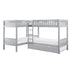 B2063CN-1R* (4) Corner Bunk Bed with Twin Trundle - B2063CN-1R*