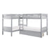 B2063CN-1T* (4) Corner Bunk Bed with Storage Boxes - B2063CN-1T*