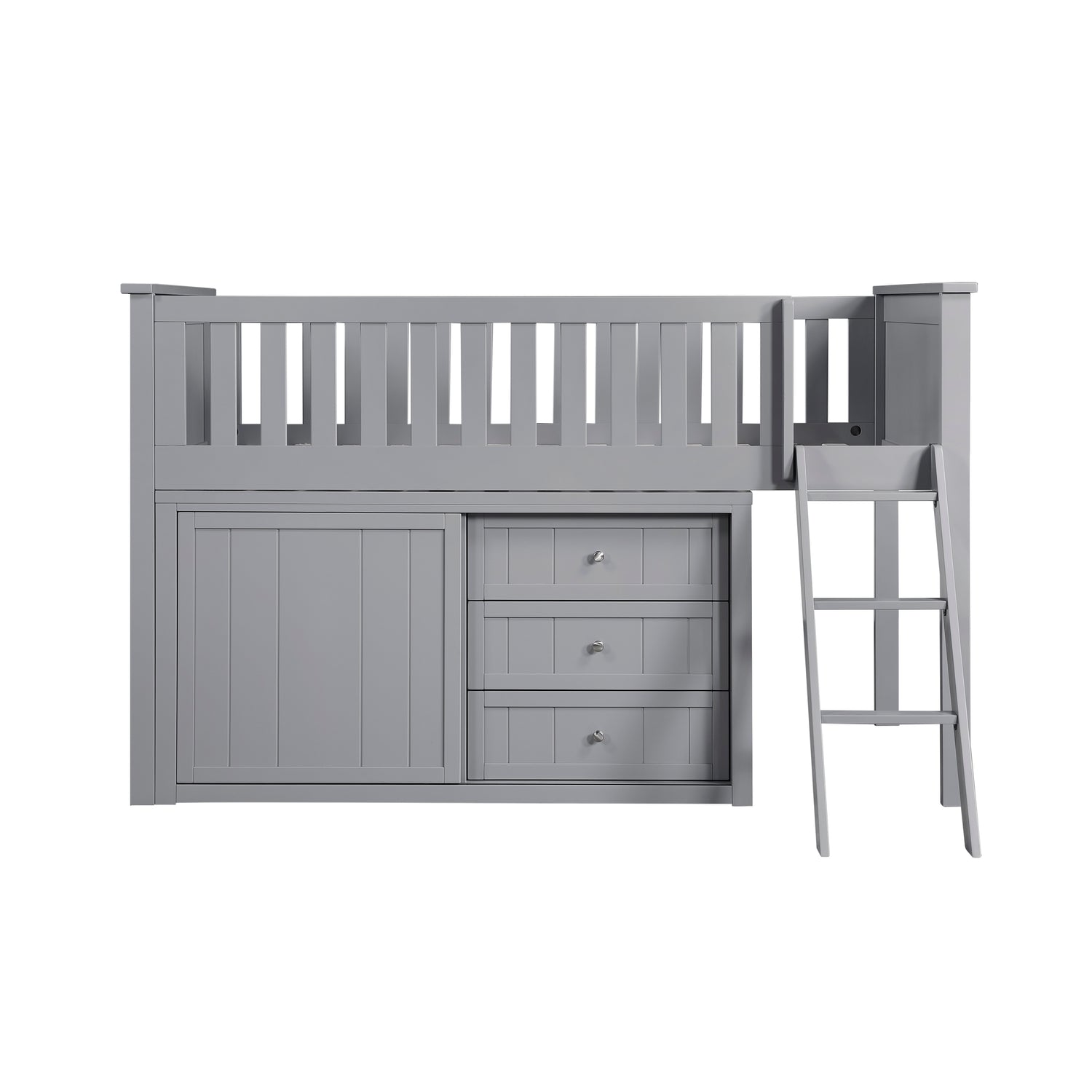 B2063LL-1*DR (4) Low Loft Bunk with Dresser - B2063LL-1*DR
