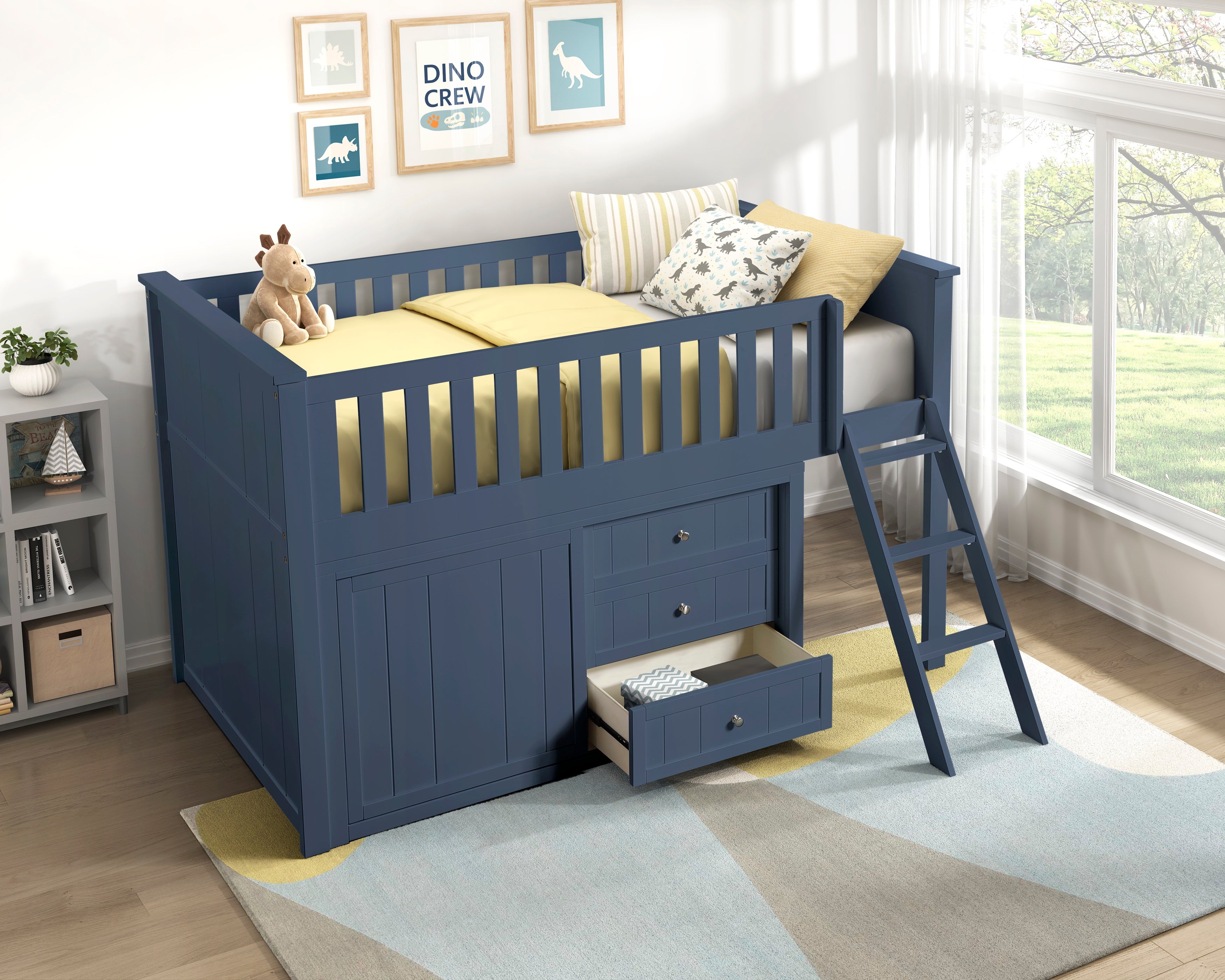 Homelegance Nora Low Loft Bunk Bed