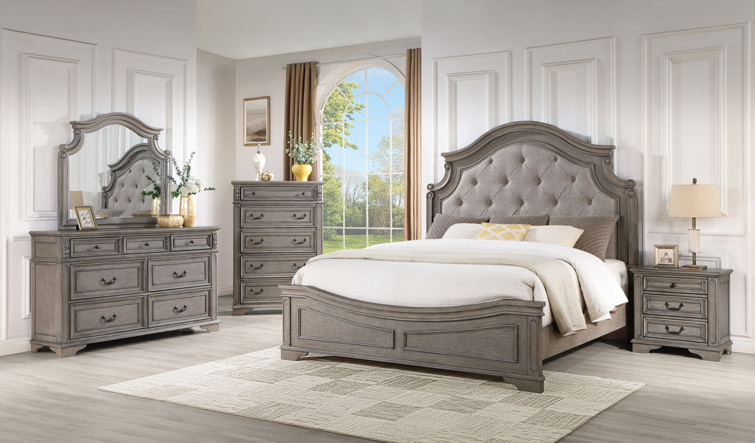 B6010 - 4pc or 5pc Bedroom Set - Queen, King *Queen 5pc - B6010 4pc or 5pc Bedroom Set Queen 5pc