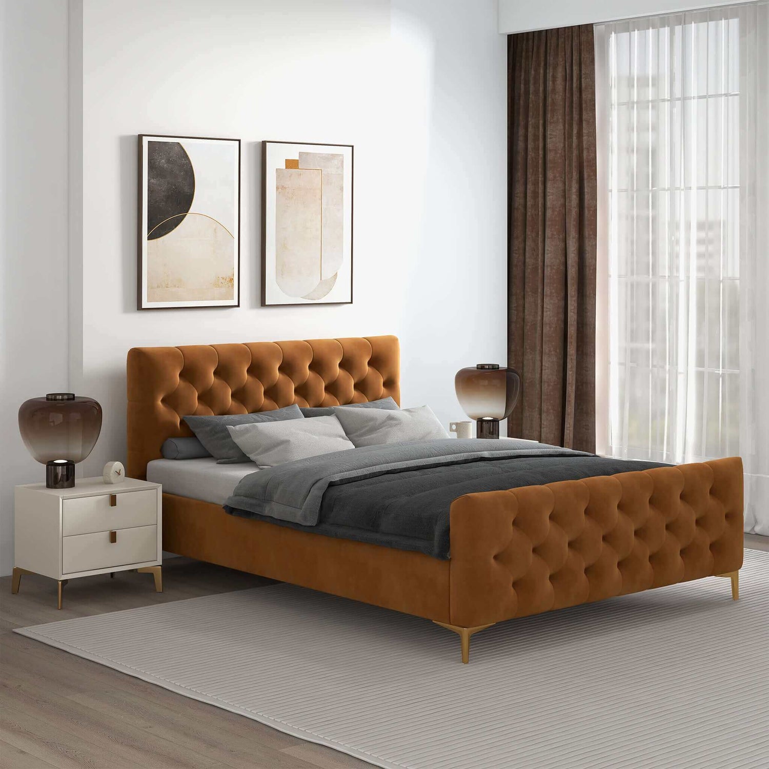 Bailey Mid Century Modern King - BED00300404