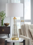 Bakersboro Clear/Gold Finish Table Lamp - L430884