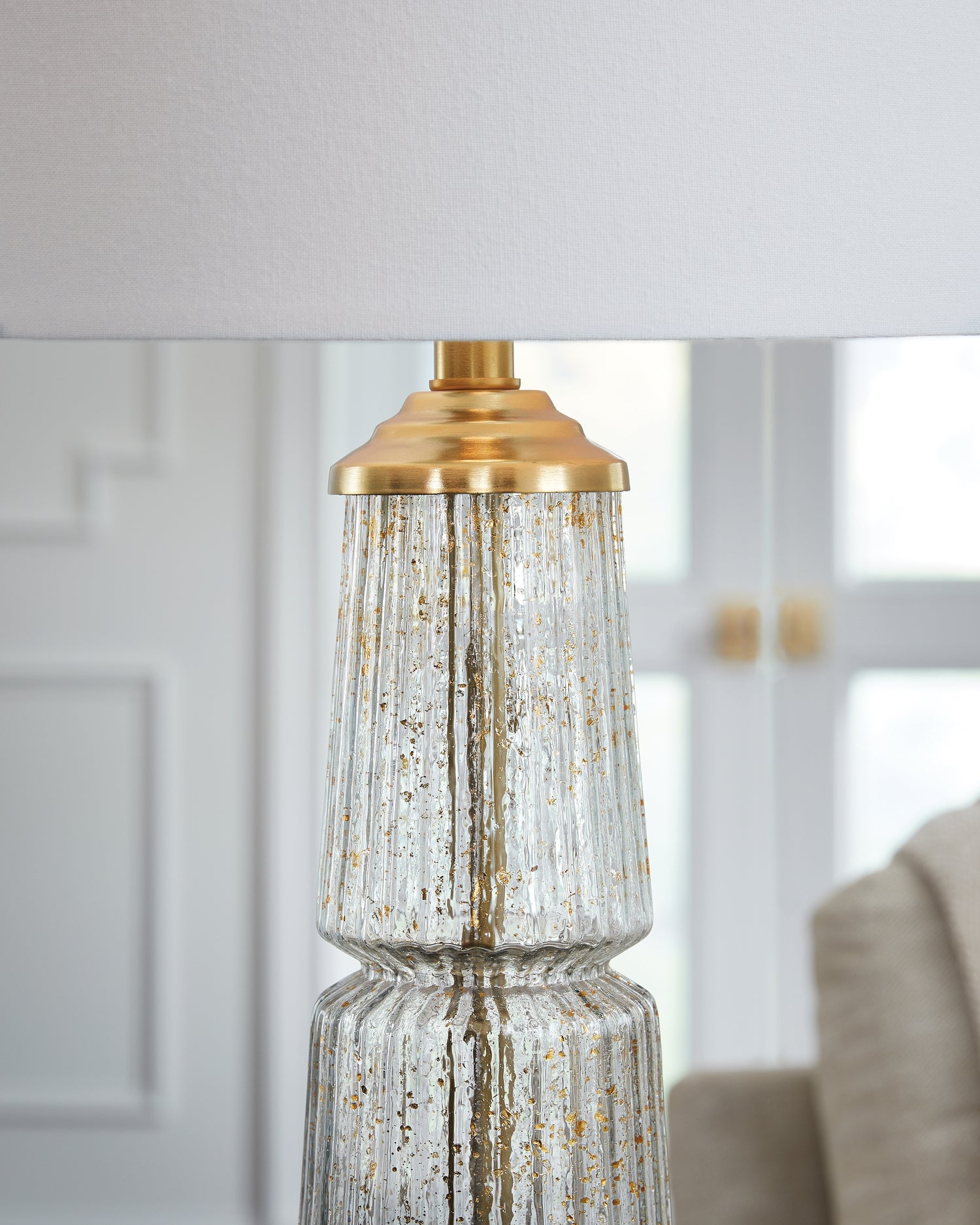 Bakersboro Clear/Gold Finish Table Lamp - L430884