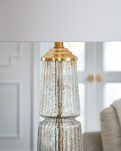 Bakersboro Clear/Gold Finish Table Lamp - L430884