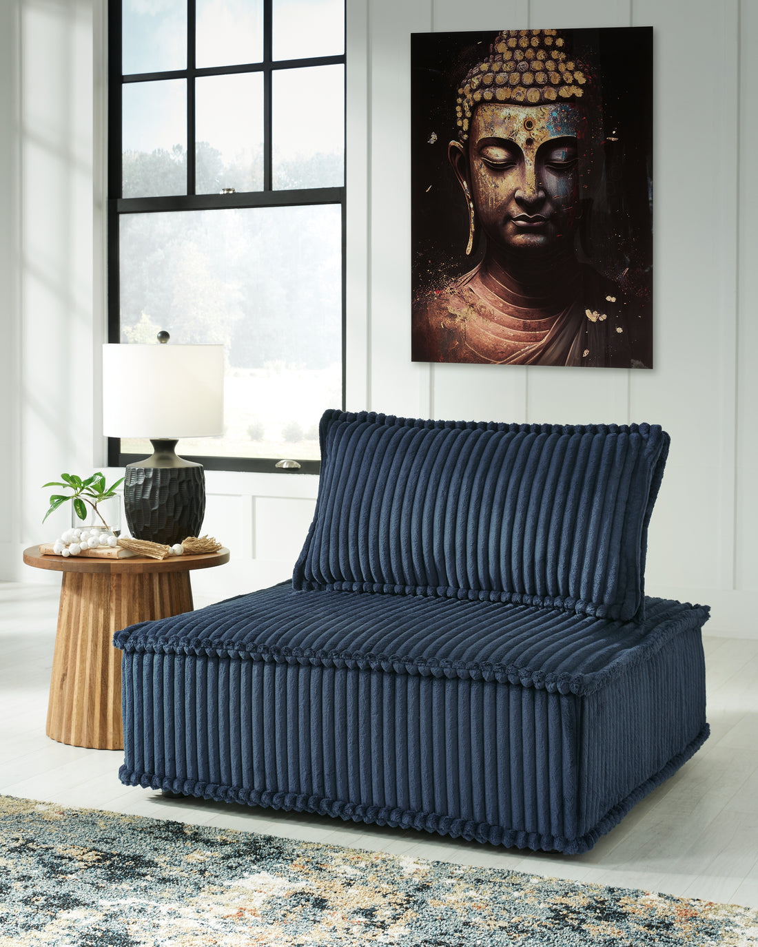 Bales Navy Accent Chair - A3000662