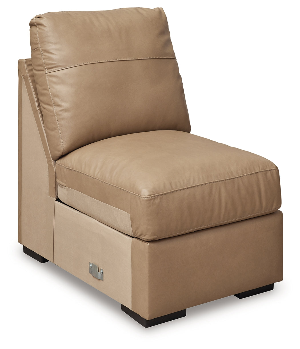 Bandon Toffee Leather 3-Piece RAF Sectional - 38006S4