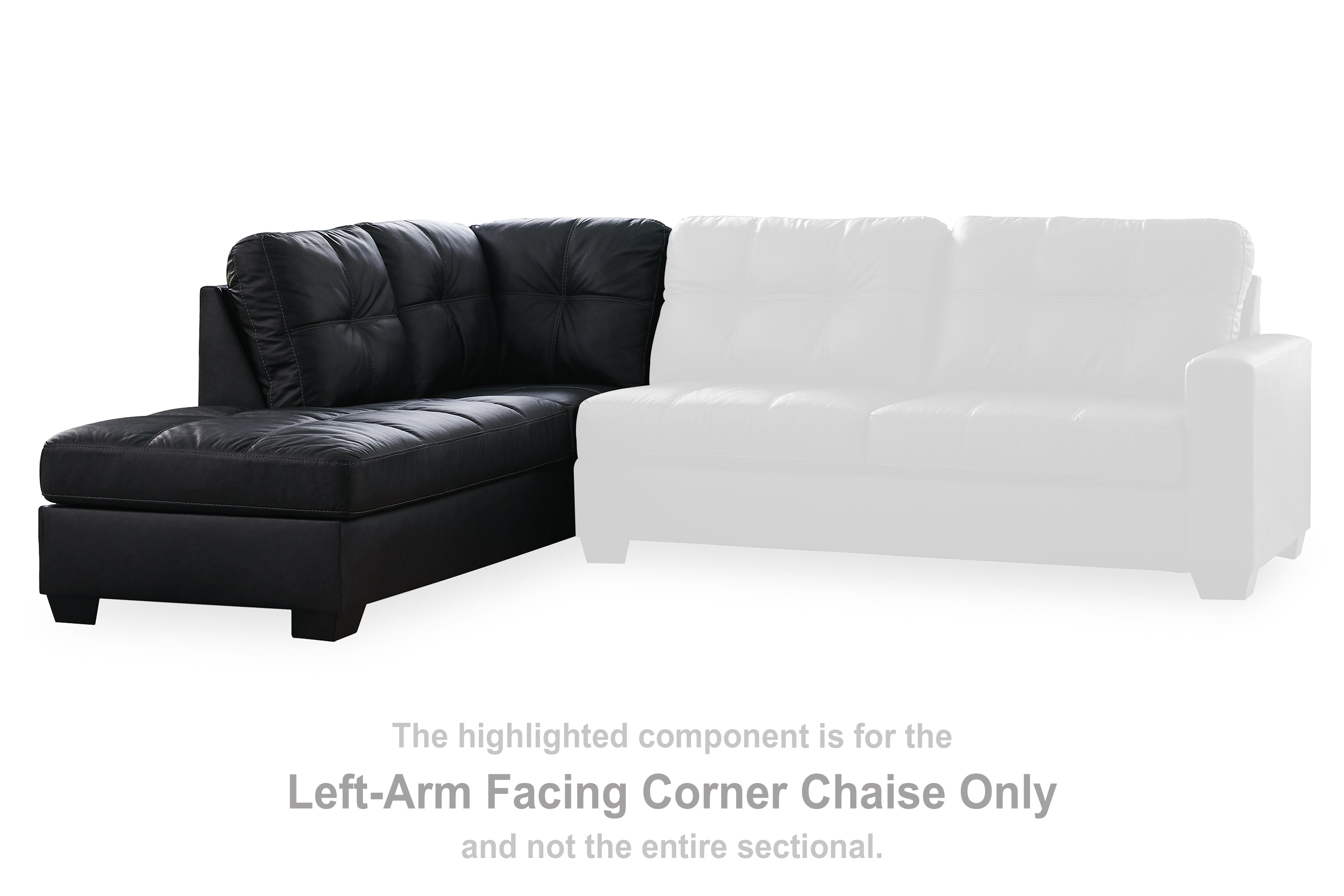 Barlin Mills Carbon Left-Arm Facing Corner Chaise - 1700416