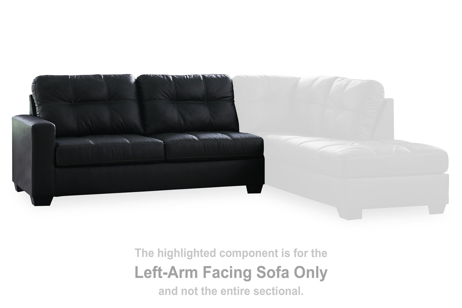 Barlin Mills Carbon Left-Arm Facing Sofa - 1700466