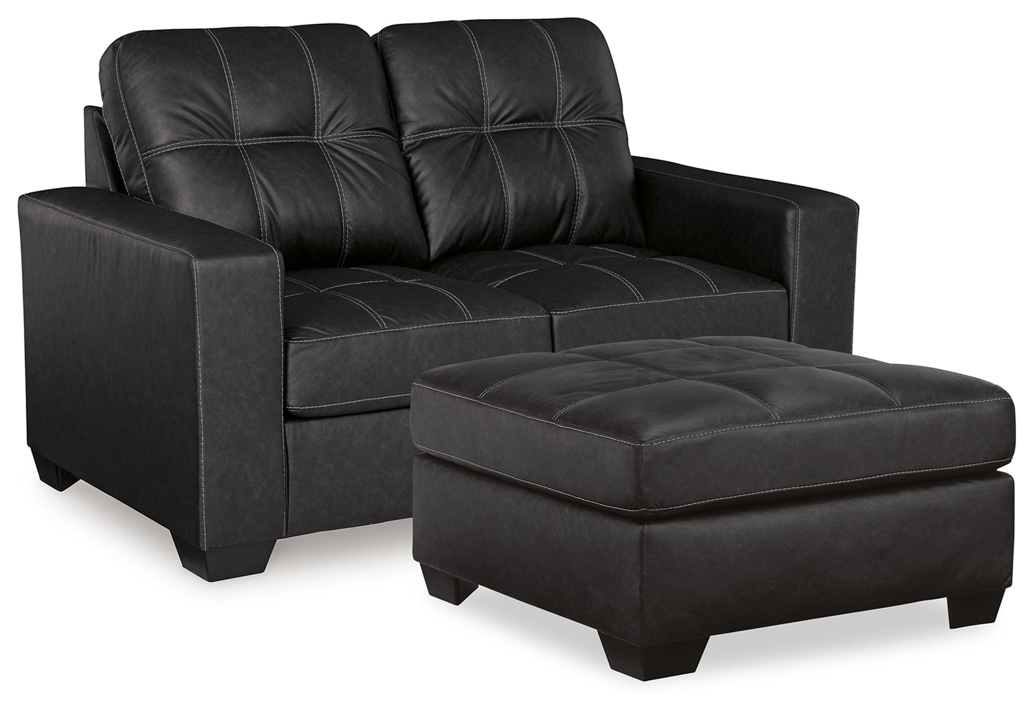 Barlin Mills Loveseat and Oversized Ottoman - 17004U3