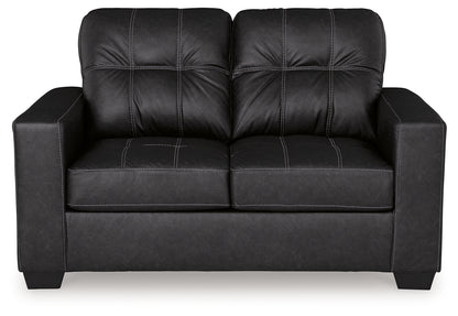 Barlin Mills Loveseat and Oversized Ottoman - 17004U3