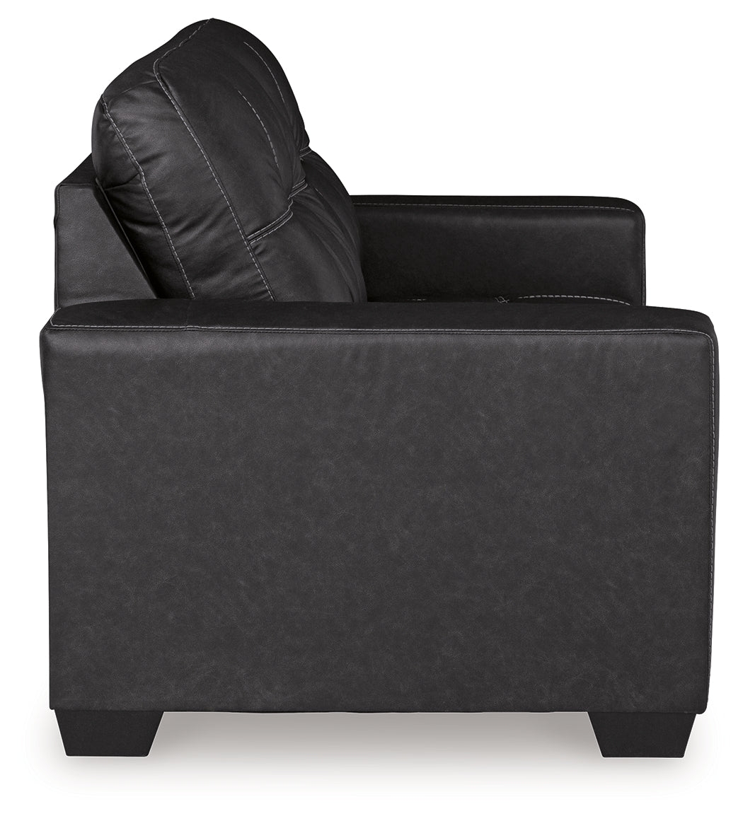 Barlin Mills Loveseat and Oversized Ottoman - 17004U3