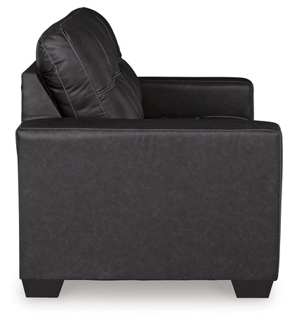 Barlin Mills Loveseat and Oversized Ottoman - 17004U3