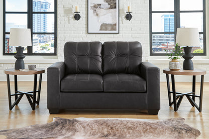 Barlin Mills Loveseat and Oversized Ottoman - 17004U3