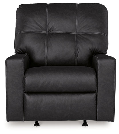 Barlin Mills Recliner and Oversized Accent Ottoman - 17004U4