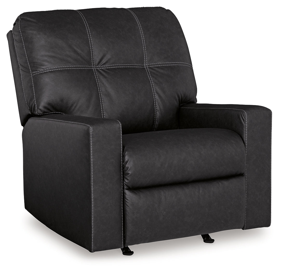 Barlin Mills Recliner and Oversized Accent Ottoman - 17004U4