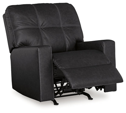 Barlin Mills Recliner and Oversized Accent Ottoman - 17004U4