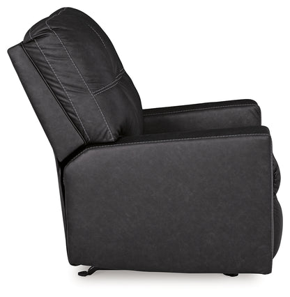 Barlin Mills Recliner and Oversized Accent Ottoman - 17004U4