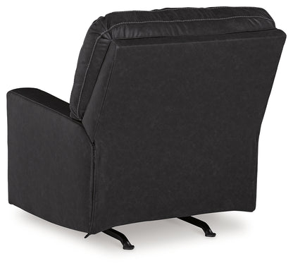 Barlin Mills Recliner and Oversized Accent Ottoman - 17004U4