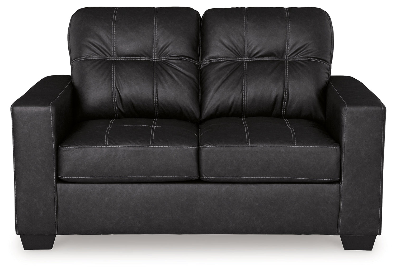 Barlin Mills Sofa and Loveseat in Carbon - PKG019279