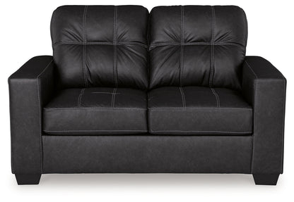 Barlin Mills Sofa and Loveseat in Carbon - PKG019279