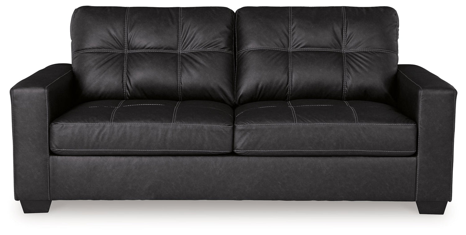 Barlin Mills Sofa and Loveseat in Carbon - PKG019279