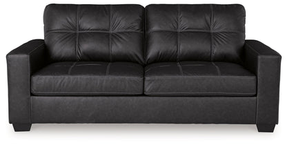 Barlin Mills Sofa, Loveseat and Recliner in Carbon - PKG019280