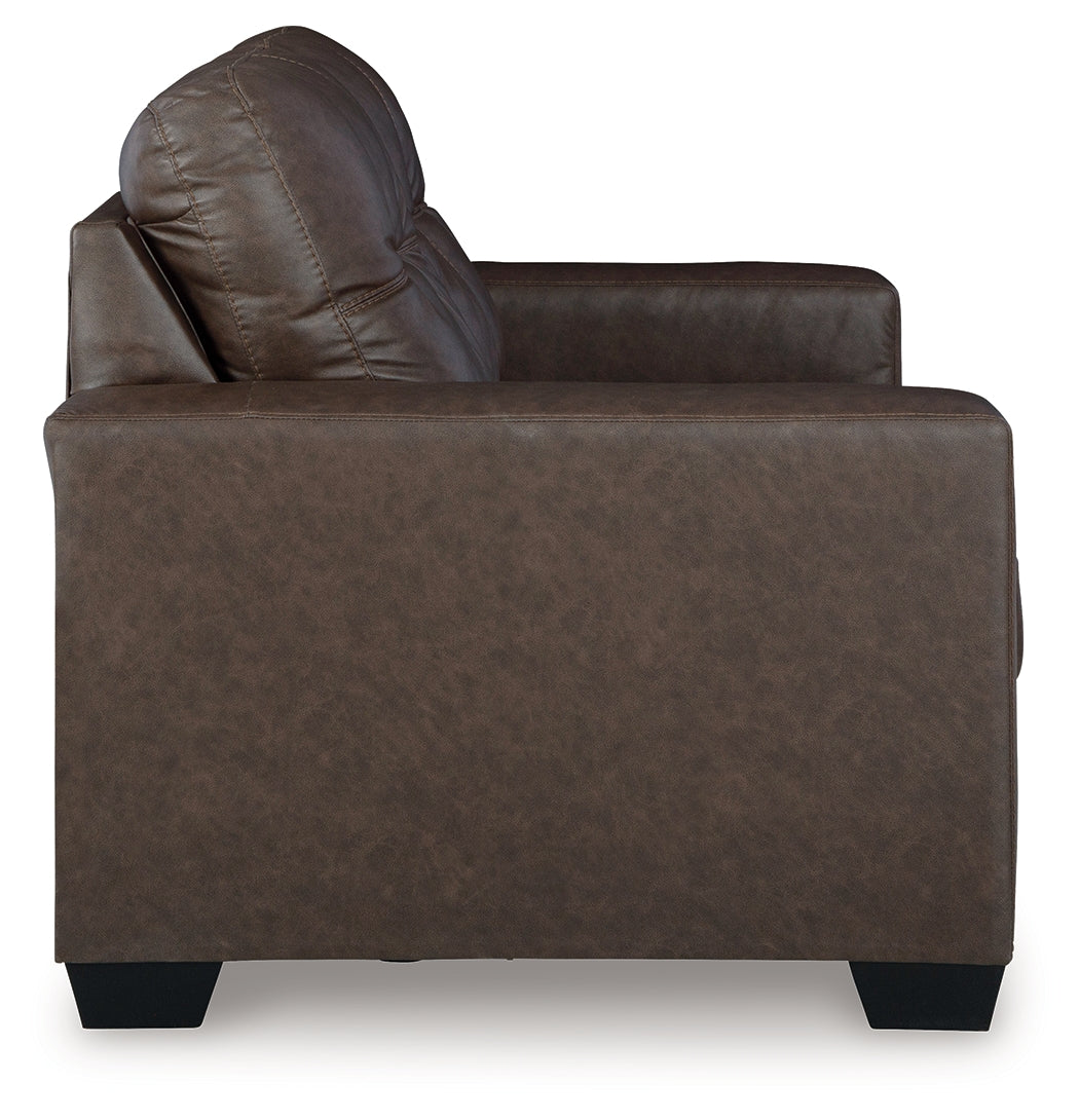 Barlin Mills Umber Sofa, Loveseat and Recliner - 17003U2