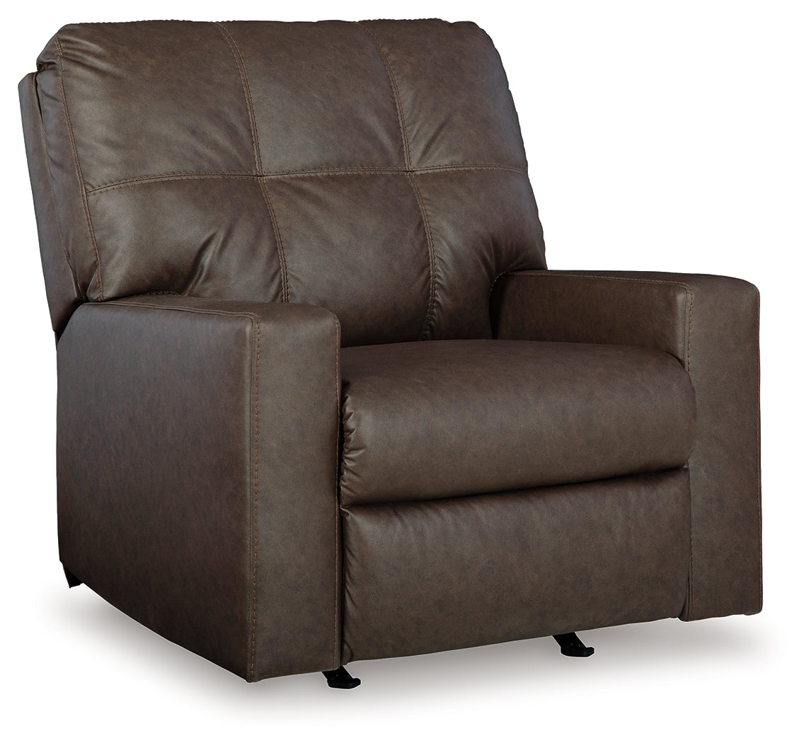 Barlin Mills Umber Sofa, Loveseat and Recliner - 17003U2