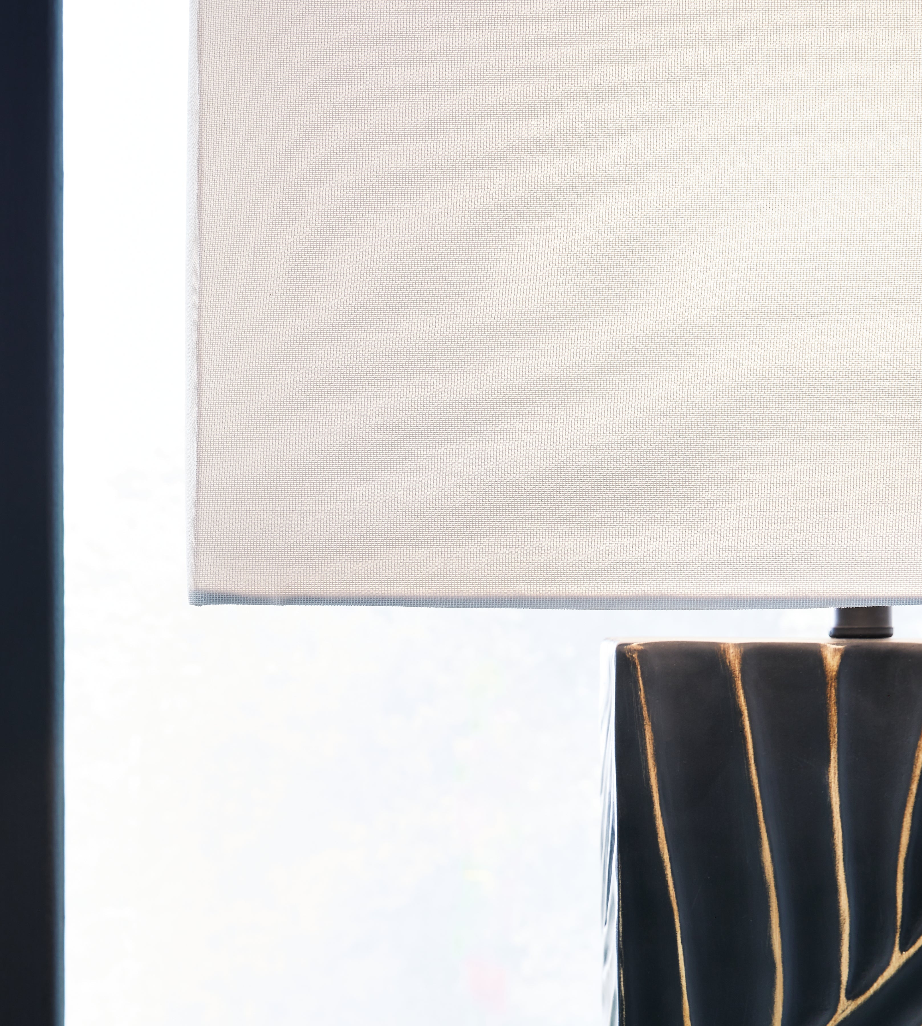 Bartlen 2-Piece Table Lamp Set in Black/Gold Finish - PKG019349